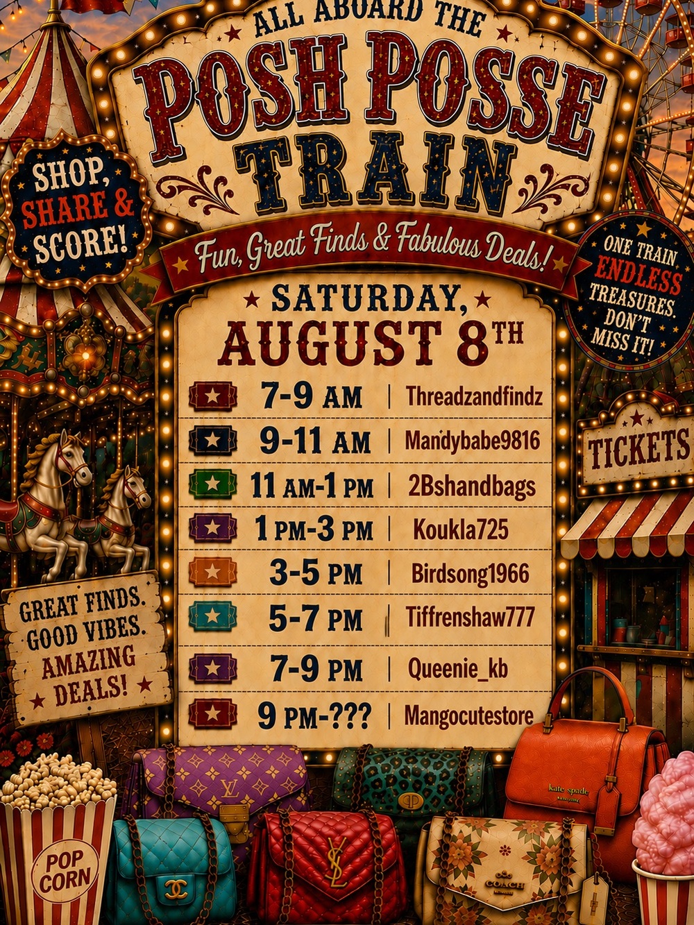 Posh posse train